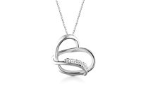 Halskette PG Gioielli Dame Romance in Weißgold Diamante 0.035 Ct CIOROMANCE/1 - CIOROMANCE/1